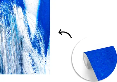 Obrázek produktu pro MuchoWow® Fototapety do obývacího pokoje nebo ložnice tapety vinylové motivy tapety Obraz modré erupce 150x220cm