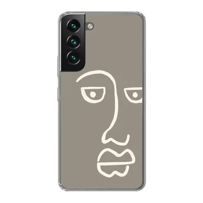 Produktbild von MuchoWow® Handyhülle Schutzhülle Hülle für Samsung Galaxy S22 Plus Gesicht - Abstrakt - Strichzeichnung Silikon Softcase Handy Hülle - Schutzabdeckung