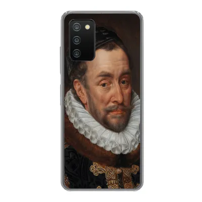 Produktbild von MuchoWow® Handyhülle Schutzhülle Hülle für Samsung Galaxy A03s Wilhelm von Oranien - Gemälde von Adriaen Thomasz. Silikon Softcase Handy Hülle - Schutz