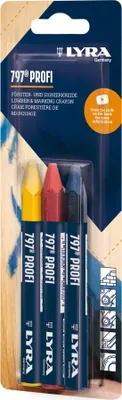 Image de Craies forestieres 3 craies (1 rouge, 1 bleue, 1 jaune)