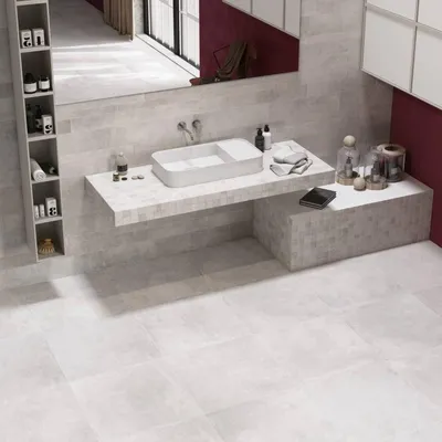 Productafbeelding van CASA39, keramische tegels met cementlook, 60x120 cm, collectie Volcano van Rondine