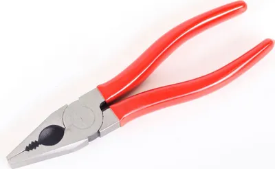 Image de 3 x pinces combinées 180 mm avec manche plastique rouge Pince universelle Pince d'électricien