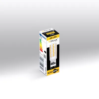 Obrázek produktu pro Sollux Žárovka LEDPro každodenní použití Domov Kancelář Řešení Odolná velikost Univerzální osvětlení Perfektní a silné pro jakoukoli lampu Závit G9 4000K 4W 530lm Velikost 1,8x1,8x5,5