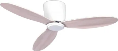 Immagine prodotto di Ventilatore da soffitto a risparmio energetico con telecomando Airfusion Radar DC Bianco & Rovere 107 cm