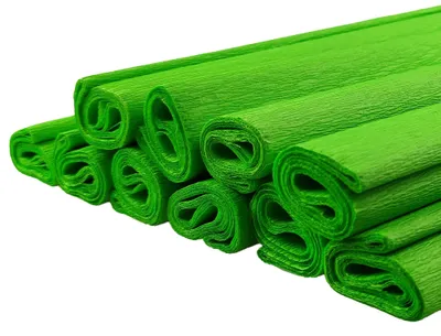 Produktbild von Netuno 10 Rollen Krepppapier Hellgrün 200 x 50 cm Basteln Floristenkrepp