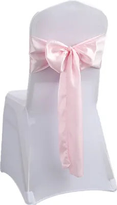 Produktbild von Set mit 10 dekorativen Stuhlschärpen aus Satin mit Schleife, entworfen für Hochzeitsveranstaltungen, Bankette, Heim- und Küchendekoration.