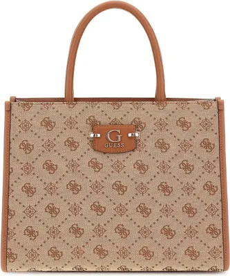 Productafbeelding van Guess Handtassen Neda Hobo Schoudertas, Latte, met logo