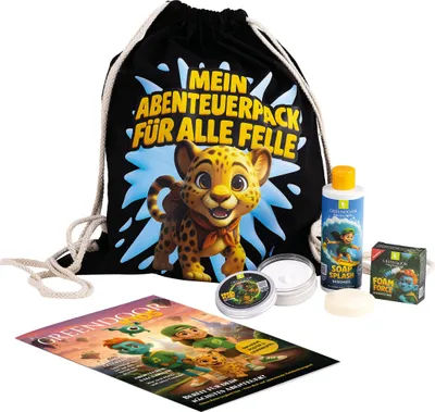 Produktbild von GREENDOOR Körperpflege Set für Kinder Active Adventure – Deo, Duschgel & Shampoo