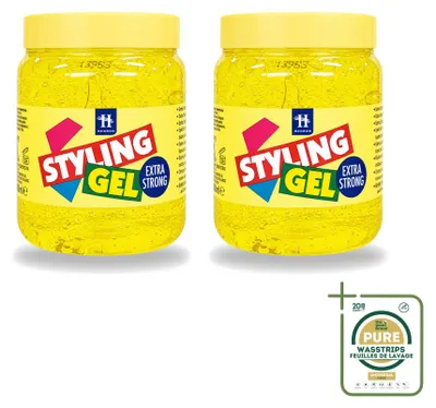 Obrázek produktu pro 2 kusy stylingového gelu Hegron, extra silné držení, objem 500 ml, balení