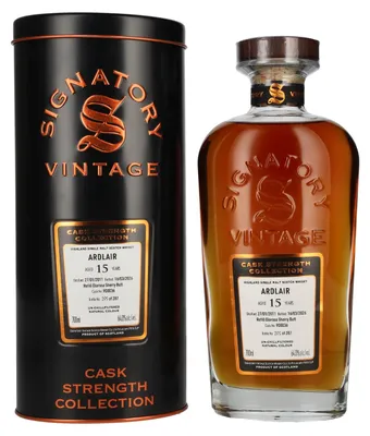 Image de Signatory Vintage ARDLAIR 15 Years Old Refill Oloroso Sherry Butt Cask Strength 2011 64% Vol. 0,7l in Tinbox