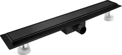 Produktbild von Duschtasse - Fliesenfähig - 60 cm - Schwarz - Edelstahl