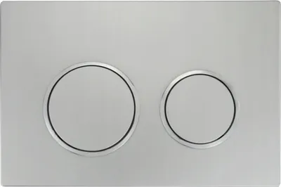 Image de Fenix07xS bouton de chasse d'eau chromé mat /compatible avec Geberit Sigma UP300 et UP320/ (600702)
