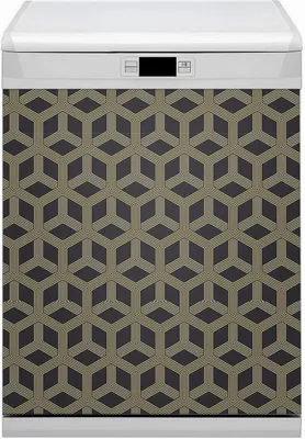 Produktbild von Magnet Folie für Geschirrspüler Magnete  Geschirrspüle Magnet für Spülmaschine 60x70 cm Dekor - Geometrisches Muster