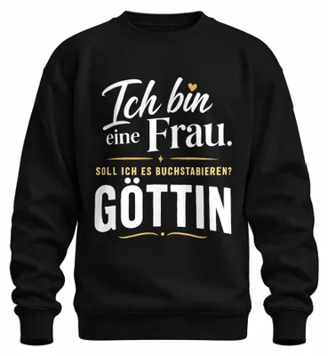 Imagen del producto de Soy una diosa. Camiseta o sudadera con estampado, sarcástica, color , talla M