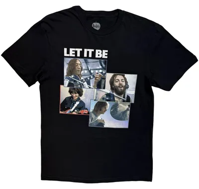 Immagine prodotto di The Beatles - Maglietta media unisex Let It Recordings - Nero