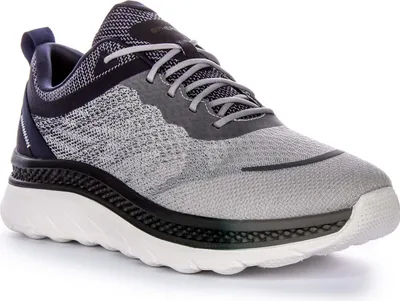 Produktbild von Geox U Spherica ACT Intrepid Metropolitan Sneakers Herren Mesh Schuhe in Grau Marine – 10,5 UK - 45 EU - 12 US / Grau Marine