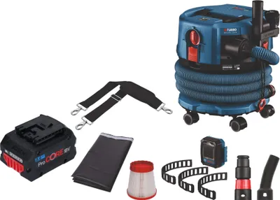 Produktbild von Bosch GAS 18V-12 MC Professional Akku Staubsauger BITURBO Brushless + 1x ProCore Akku 8,0 Ah + Zubehör - ohne Ladegerät