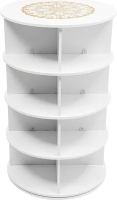 Image de Étagère à chaussures - Support à chaussures pivotant à 360° 4 niveaux - 16 paires - PVC robuste - Autoportant - Pour le couloir et l'armoire - Blanc