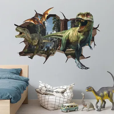 Imagen del producto de Solidchoice - Calcomanías de dinosaurios para decorar habitaciones infantiles
