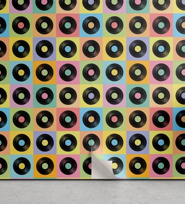 Immagine prodotto di ABAKUHAUS Carta da parati retrò rimovibile e adesiva per la casa, motivi colorati in vinile, accento autoadesivo per soggiorno e cucina, 33 cm x 250 cm, multicolore