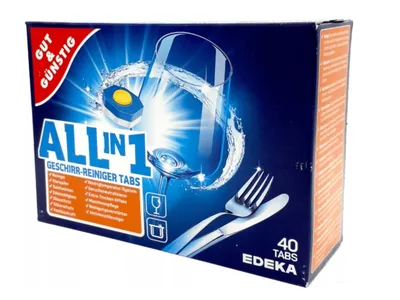 Zdjęcie produktu dla Gut & Gunstig, All in one, Tabletki do zmywarki, 40 sztuk (PRODUKT Z NIEMIEC)