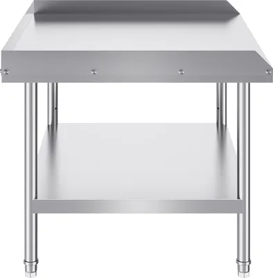 Zdjęcie produktu dla Stół roboczy ze stali nierdzewnej SucceBuy 30 x 36 x 26 cali, solidny komercyjny stół do przygotowywania żywności z 3-stronnym chlapaczem. Regulowana wysokość dla restauracji, domów i hoteli.