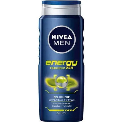 Image de Gel douche 3 en 1 Nivea Men Energy 500 ml
