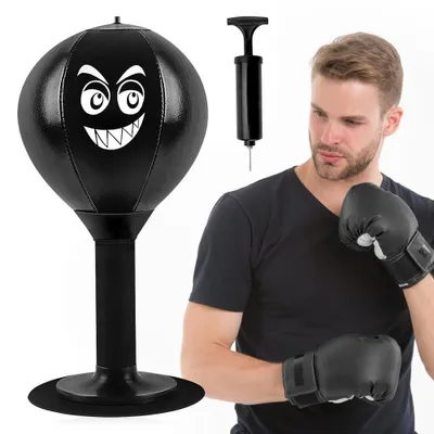 Obrázek produktu pro Stolní boxerský vak s přísavkou – mini boxerský vak pro odlehčení stresu