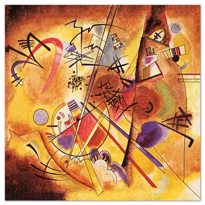 Image de Giallobus - Paysage abstrait - Vassily Kandinsky - 70L x 70l cm - Tableau - Verre acrylique