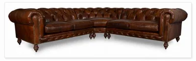 Produktbild von Chesterfield Ecksofa Sofa Couch Ledersofa Polster Eck Couch Garnitur Design #338