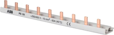 Productafbeelding van PS1/9 - Grijs - 690 V - Aansluiting met vorkcontacten - 10 mm² - 63 A - 2 cm