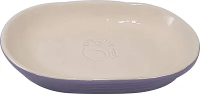 Produktbild von Nobby Katzen Keramik Schale "Jada" flieder/creme; 16 x 12 x 2,5 cm, 0,10 l