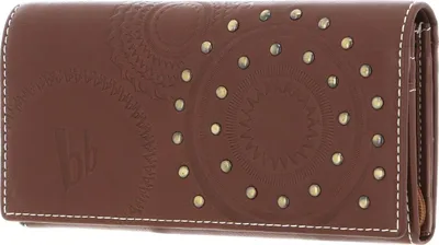 Image de bruno banani Cuir porte-monnaie Saragossa Wallet Cognac marron clair