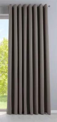 Produktbild von Vorhang Blickdicht »NewYork« Taupe HxB 225x295 cm 1er-Pack Thermo-Gardine Verdunkelungsvorhang Blackout Ösen schalldämmend UV-Schutz Raffhalter, 201920600