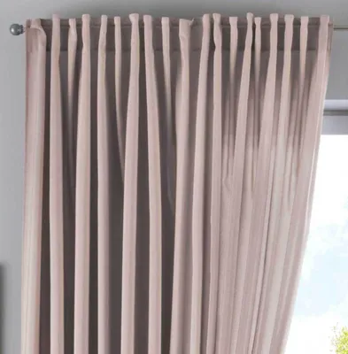 Produktbild von Vorhang Verdeckte Schlaufen Cationic »JENA« HxB 250x300 cm Taupe Blickdicht Leinen Optik Gardine Meliert Gardinenband mit Raffhalter , 2019037