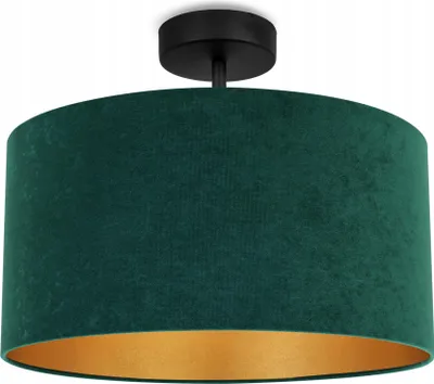 Immagine prodotto di Pendente Plafonniere Paralume Velluto Oro Led Selezione