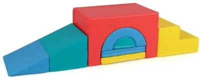 Image de Blocs de construction en mousse avec escaliers et tunnel, modèle FH10159RE, multicolores