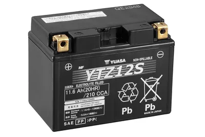 Produktbild von YUASA Wartungsfreie Batterie Werkseitig aktiviert - YTZ12S