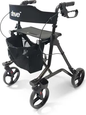 Produktbild von Rollator TORRO mit Stockhalter und Netzkorb>>>>Farbe: anthrazit