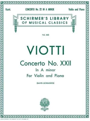 Produktbild von Concerto No. 22 in a Minor