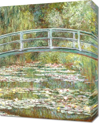 Immagine prodotto di Quadro 40x50 cm Ponte su uno stagno di ninfee, Monet Vintage