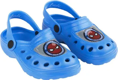 Produktbild von Marvel Spiderman - Kinder Sandalen Clogs Badeschuhe – Blau / 24/25