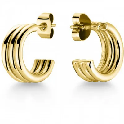 Immagine prodotto di Orecchini tripli placcati oro cerchi Toccombo JHHTRG-J317