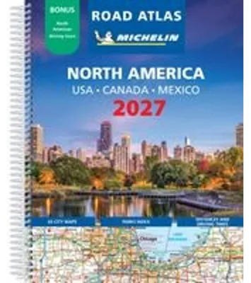 Image de Atlas routier des États-Unis, du Canada et du Mexique, édition 2027 (format A4, spirale)