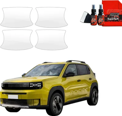 Immagine prodotto di pellicola protettiva 4in1 Grizz Protector per gli incavi delle maniglie delle porte - Fiat Grande Panda (2025)