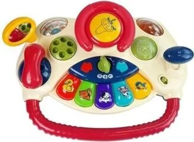 Produktbild von Bavytoy Interaktives Lenkrad Weiß Baby