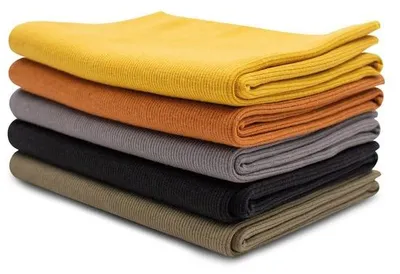 Immagine prodotto di 5 pezzi di tessuto jersey da 0,25 m, 95% cotone, 5% Spandex, vari colori