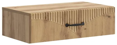 Image de Table d'appoint murale Chêne artisanal 59 x 34,5 x 17 cm