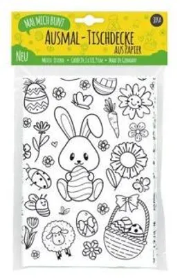 Produktbild von Mal Mich Bunt Ausmal-Tischdecke aus Papier, Motiv Ostern