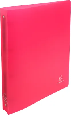 Produktbild von Exacompta 10x Ringbuch aus PP 700µ mit 4 Ringen, Rücken 40mm, A4 - Rot - 51265E
